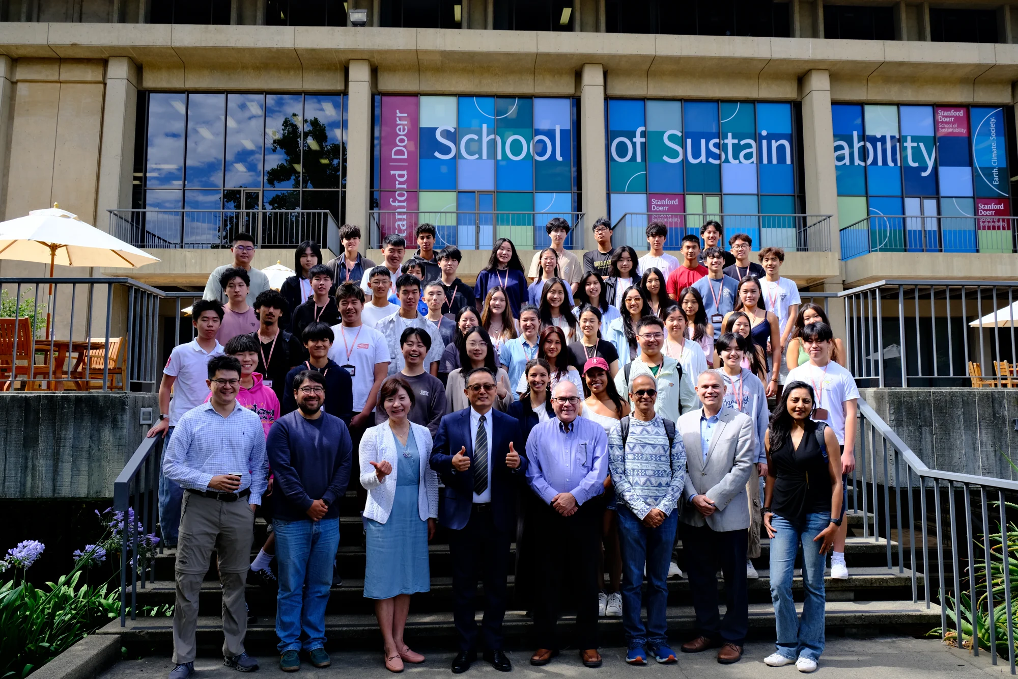 G-SIL Youth participants and educators gathered at Stanford